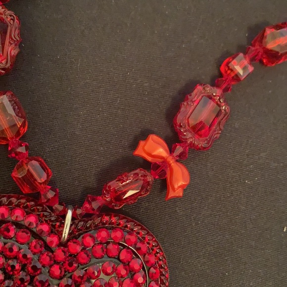 Tarina Tarantino Red Heart Necklace - Picture 4 of 7